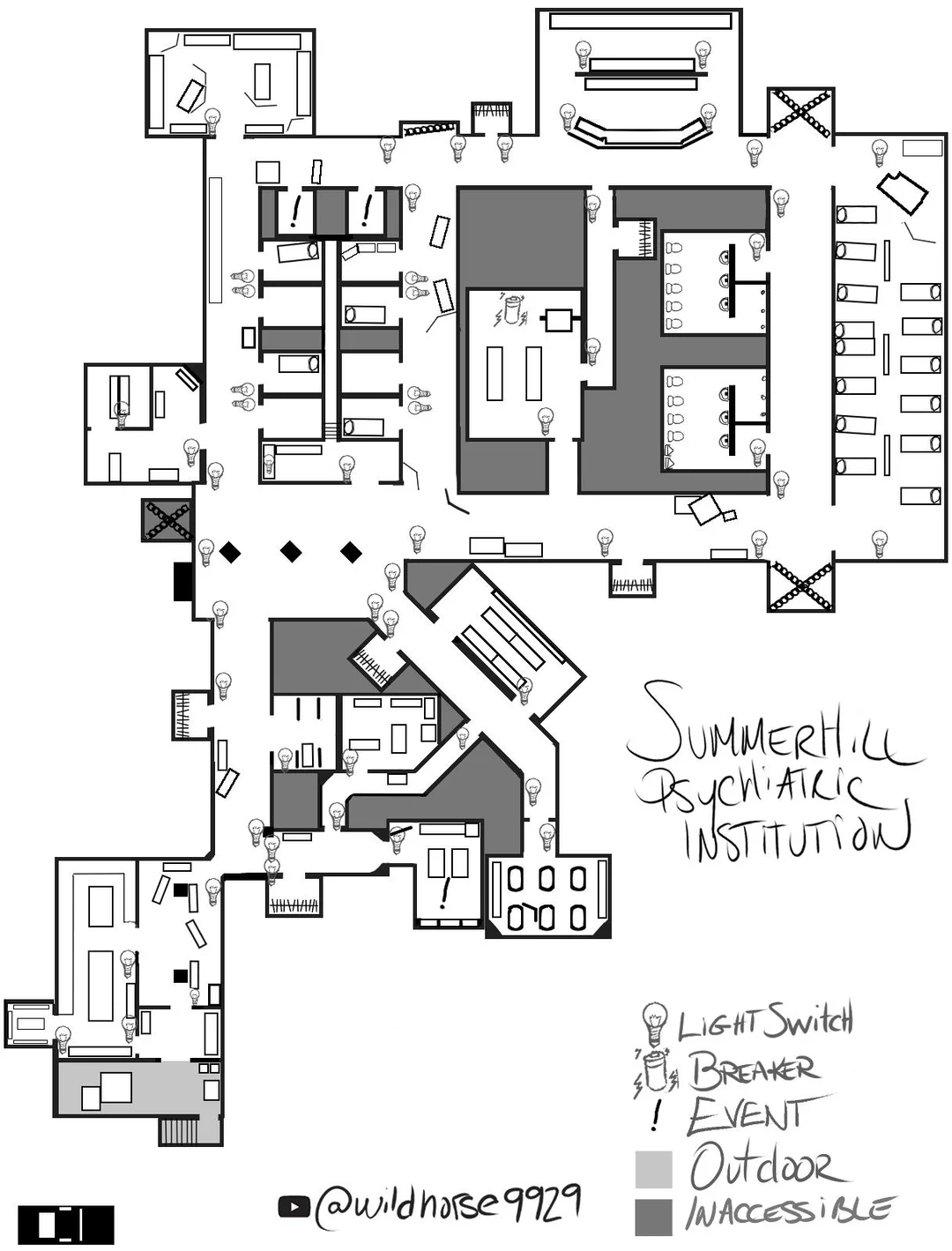 Summerhill Psychiatric Institution floorplan